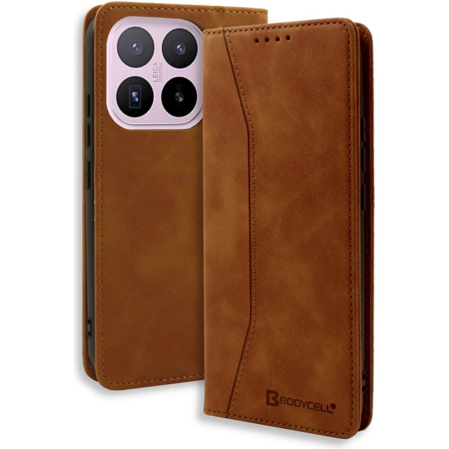 Θήκη Xiaomi 17T Bodycell Book Case Πορτοφόλι Brown