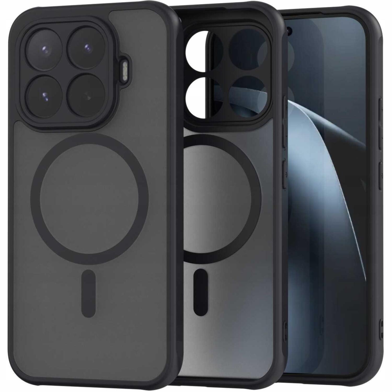 Θήκη Xiaomi 17T Spacecase Hybrid MagSafe Σκληρή Ημιδιάφανη με MagSafe Black