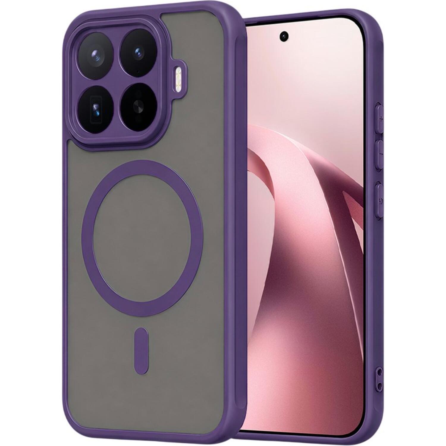 Θήκη Xiaomi 17T Techsuit HaloFrost II MagSafe Σκληρή Ημιδιάφανη με MagSafe Purple