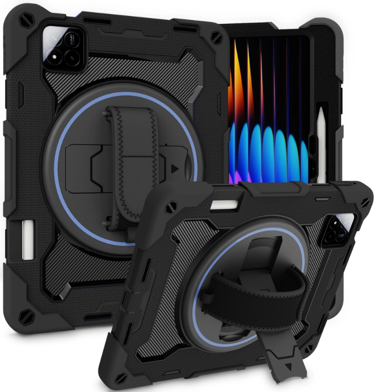 Θήκη Xiaomi Pad 7 / 7 Pro 11.2" Tech-Protect Solid 360 Full Body Ανθεκτική με Λαβή / Backstand & Ζώνη Μεταφοράς Black