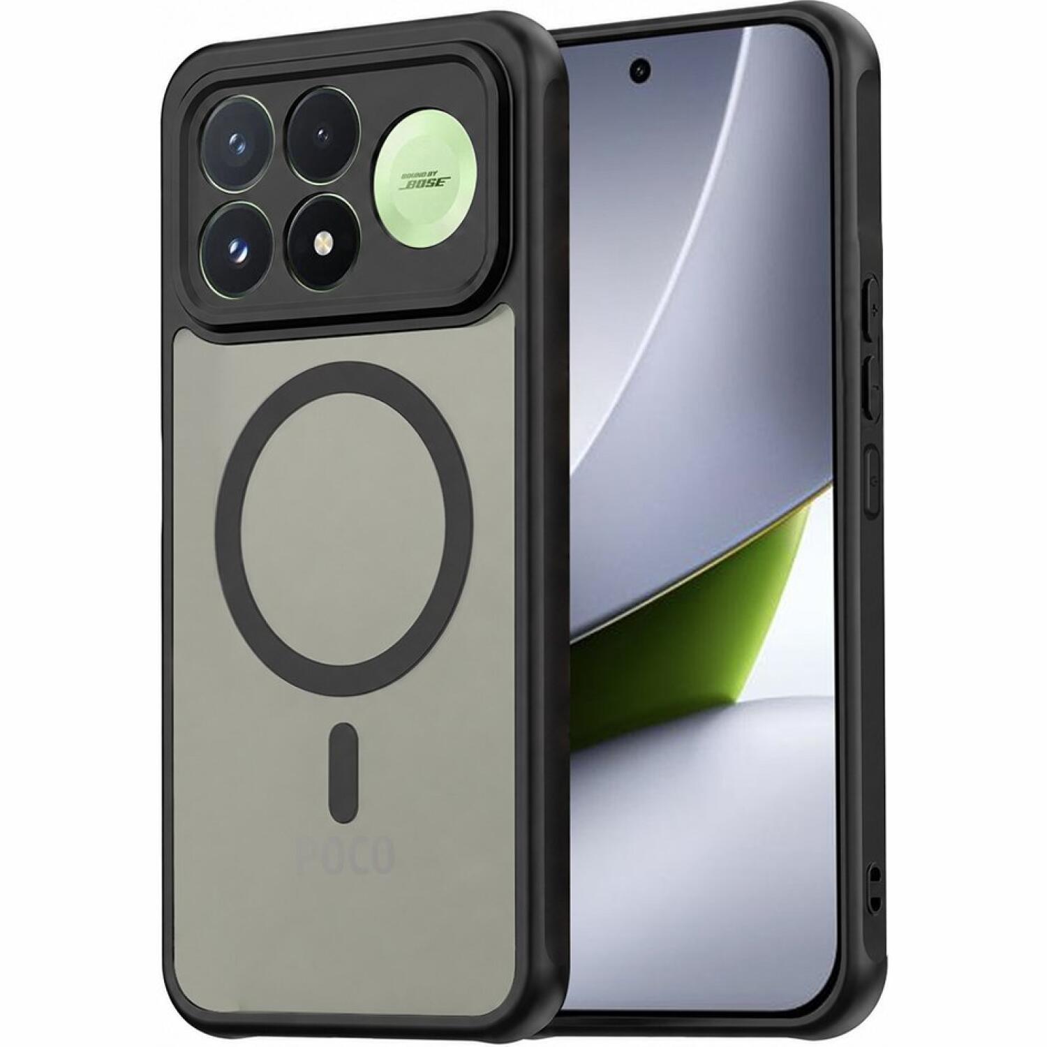 Θήκη Xiaomi Poco F9 Pro Techsuit HaloFrost II MagSafe Σκληρή Ημιδιάφανη με MagSafe Black