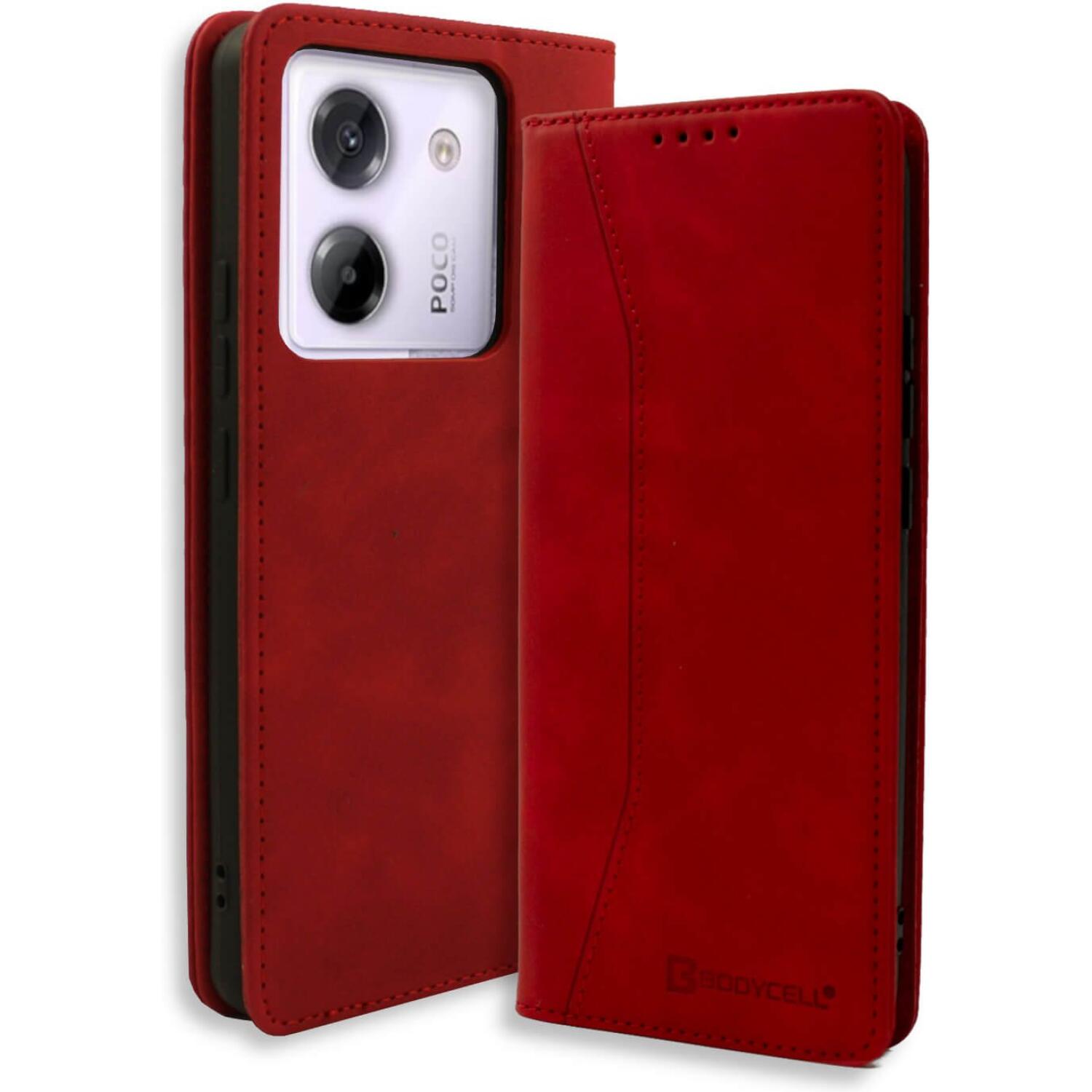 Θήκη Xiaomi Poco M7 Pro 5G Bodycell Book Case Πορτοφόλι Red