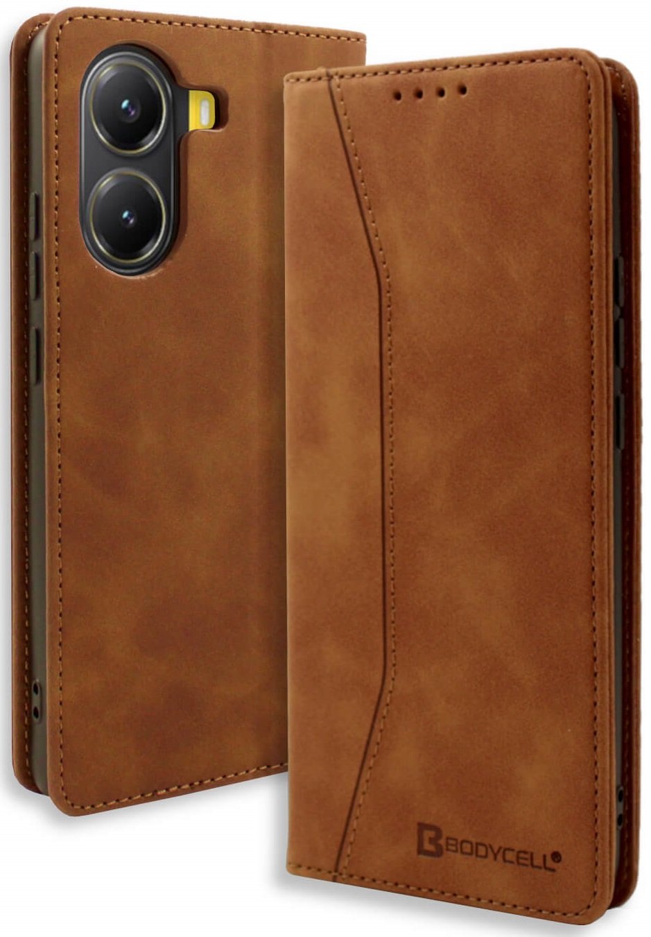 Θήκη Xiaomi Poco X7 Pro Bodycell Book Case Πορτοφόλι Brown 