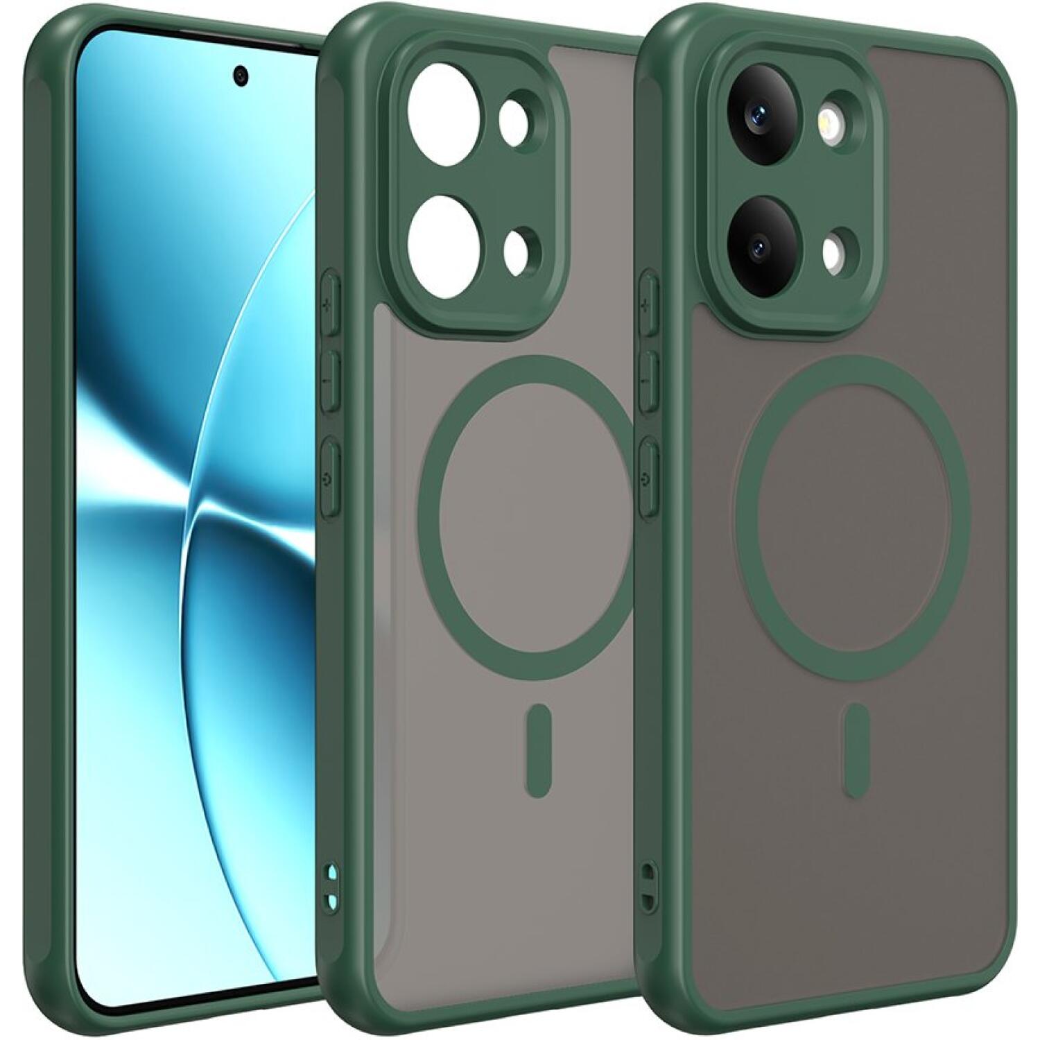 Θήκη Xiaomi Poco X8 Pro Max Techsuit HaloFrost II MagSafe Σκληρή Ημιδιάφανη με MagSafe Green