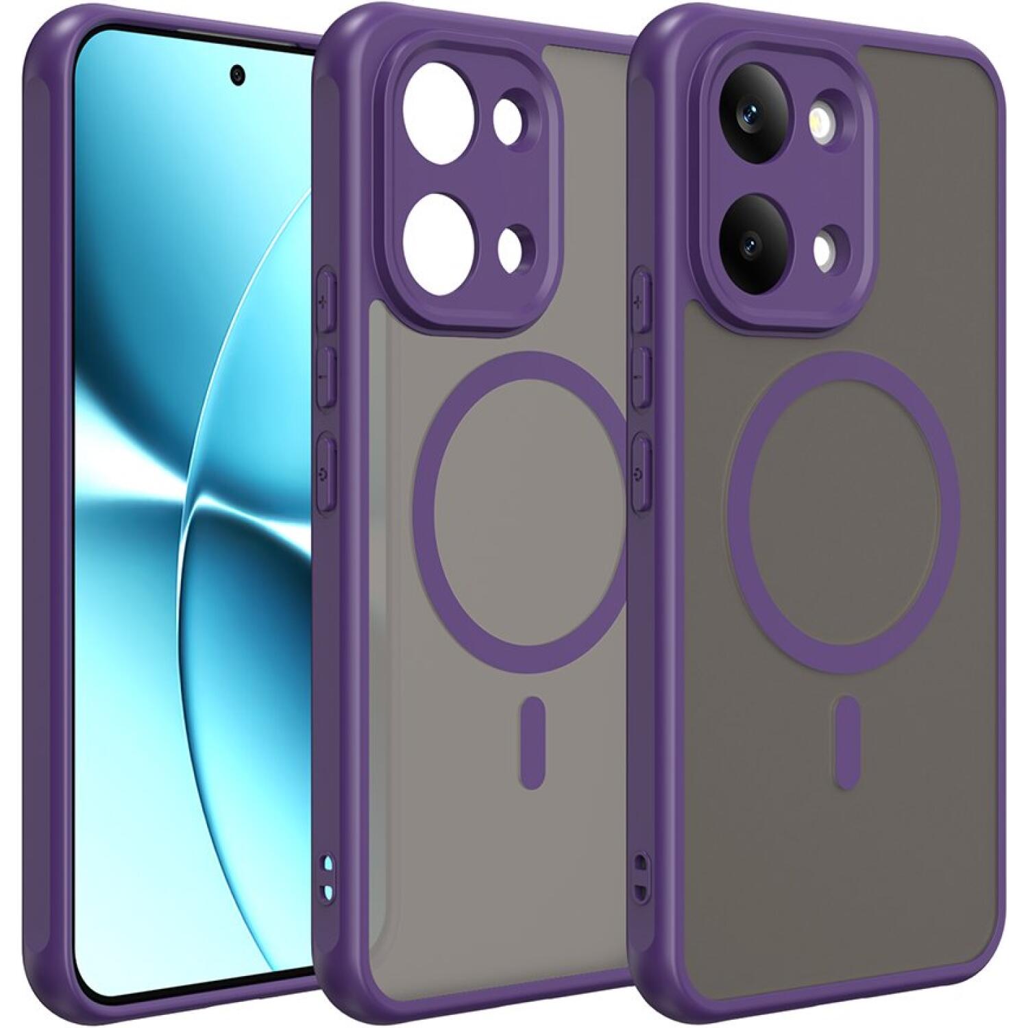 Θήκη Xiaomi Poco X8 Pro Max Techsuit HaloFrost II MagSafe Σκληρή Ημιδιάφανη με MagSafe - Purple (5949419366312)