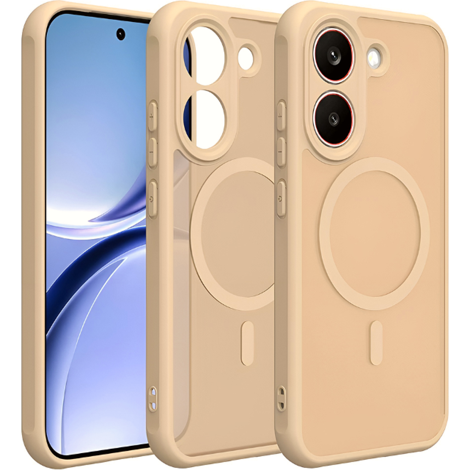 Θήκη Xiaomi Poco X8 Pro Techsuit HaloFrost II MagSafe Σκληρή Ημιδιάφανη με MagSafe Gold
