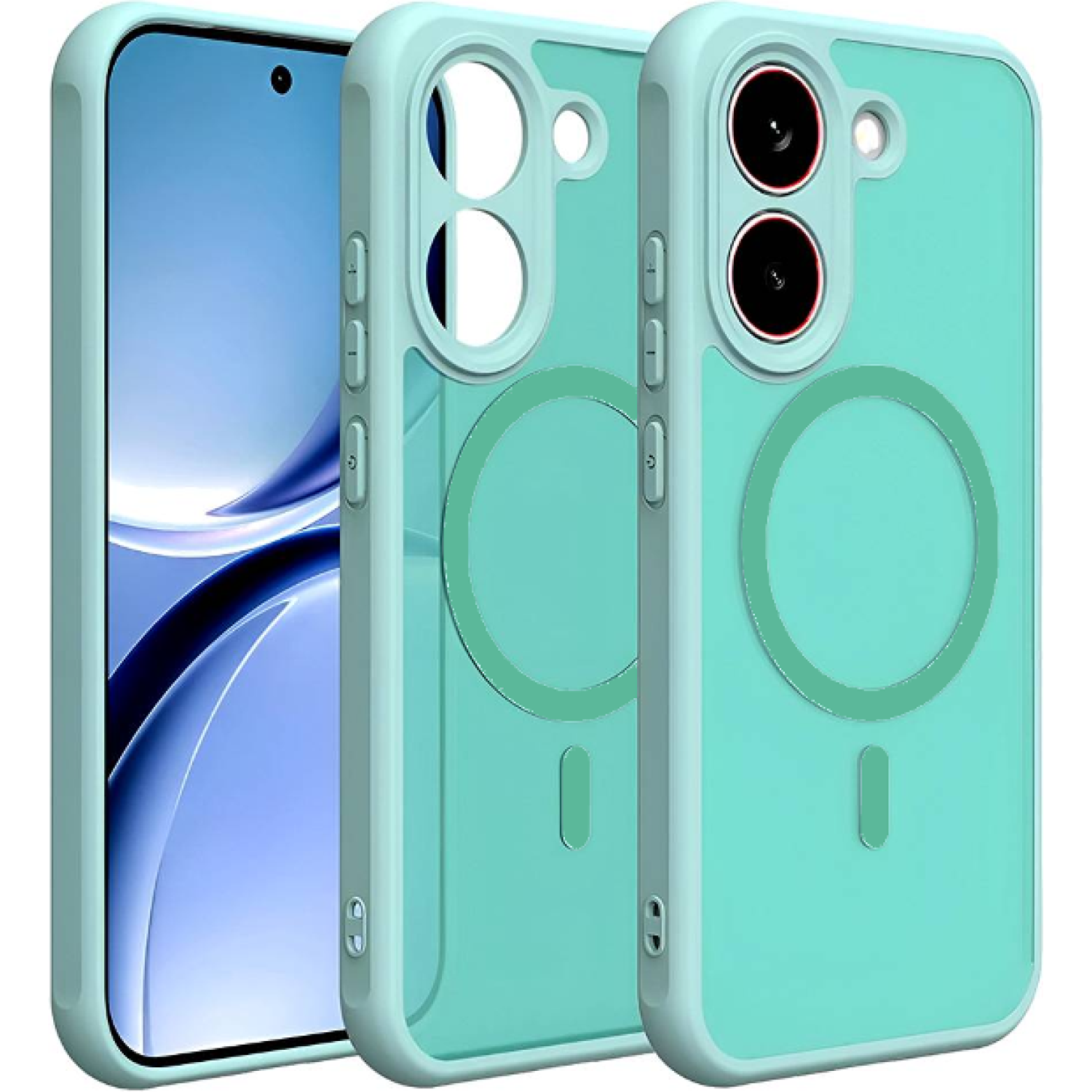 Θήκη Xiaomi Poco X8 Pro Techsuit HaloFrost II MagSafe Σκληρή Ημιδιάφανη με MagSafe Mint Green