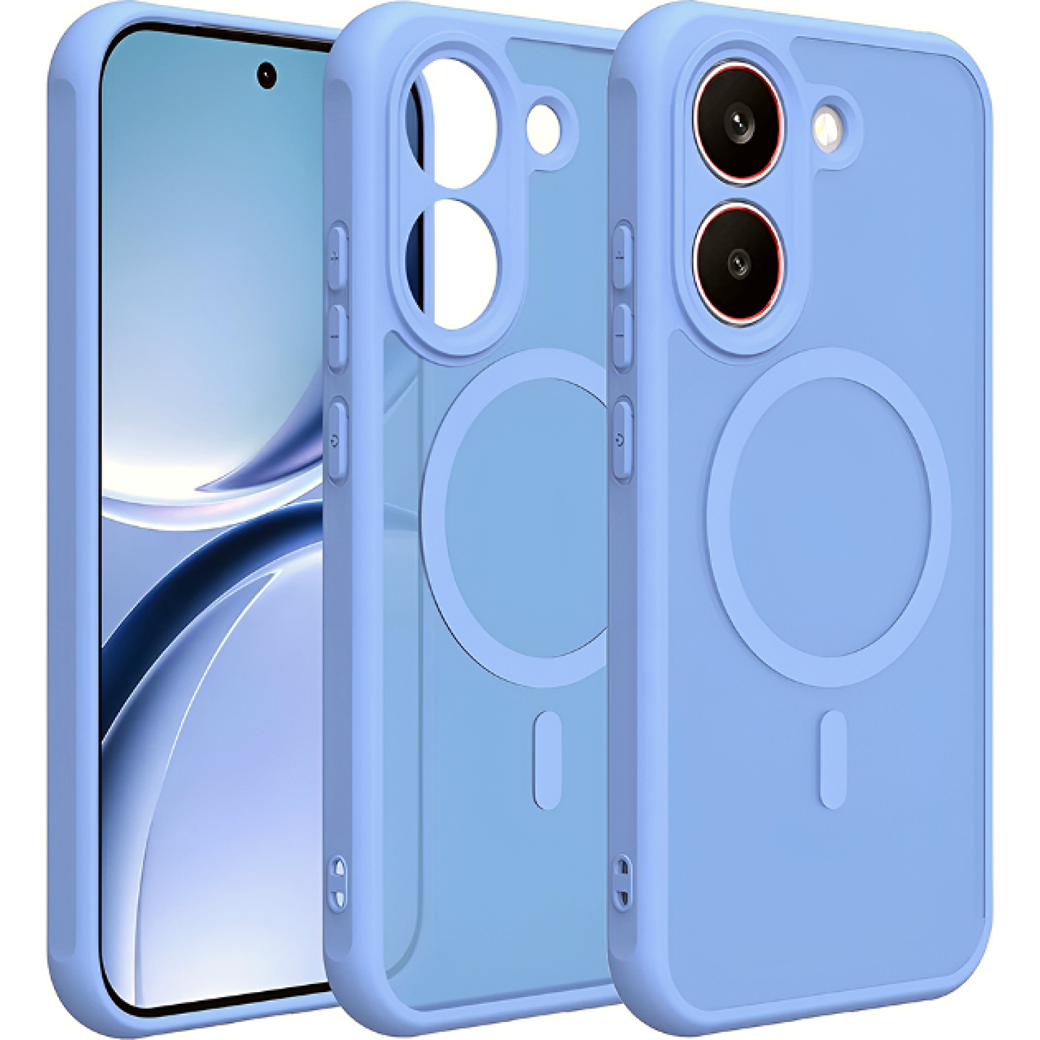 Θήκη Xiaomi Poco X8 Pro Techsuit HaloFrost II MagSafe Σκληρή Ημιδιάφανη με MagSafe Sky Blue