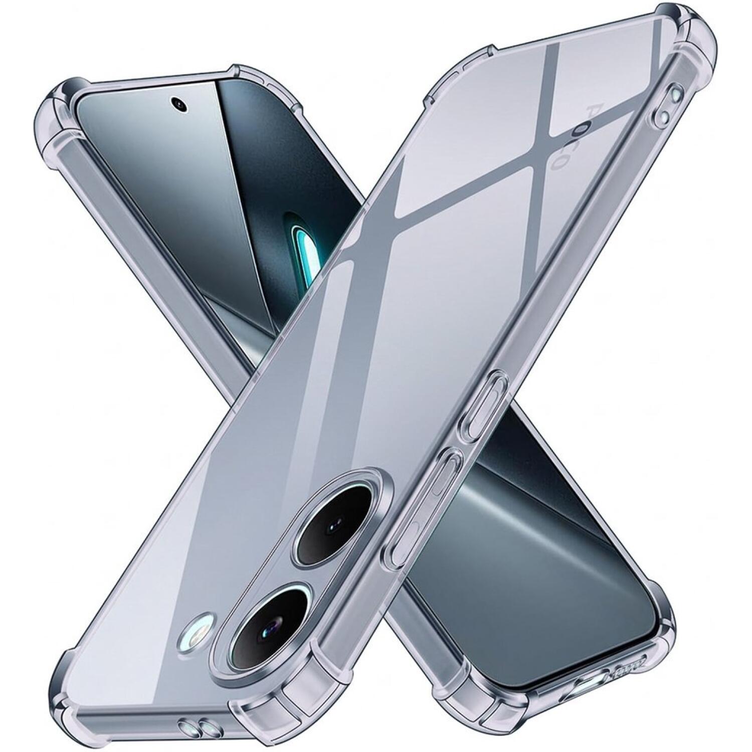 Θήκη Xiaomi Poco X8 Pro Techsuit Shockproof Clear Silicone Σιλικόνης Smoke Black