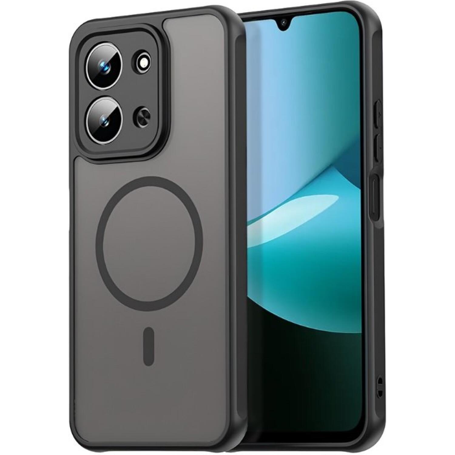 Θήκη Xiaomi Redmi 15C 4G Techsuit HaloFrost II MagSafe Σκληρή Ημιδιάφανη με MagSafe Black