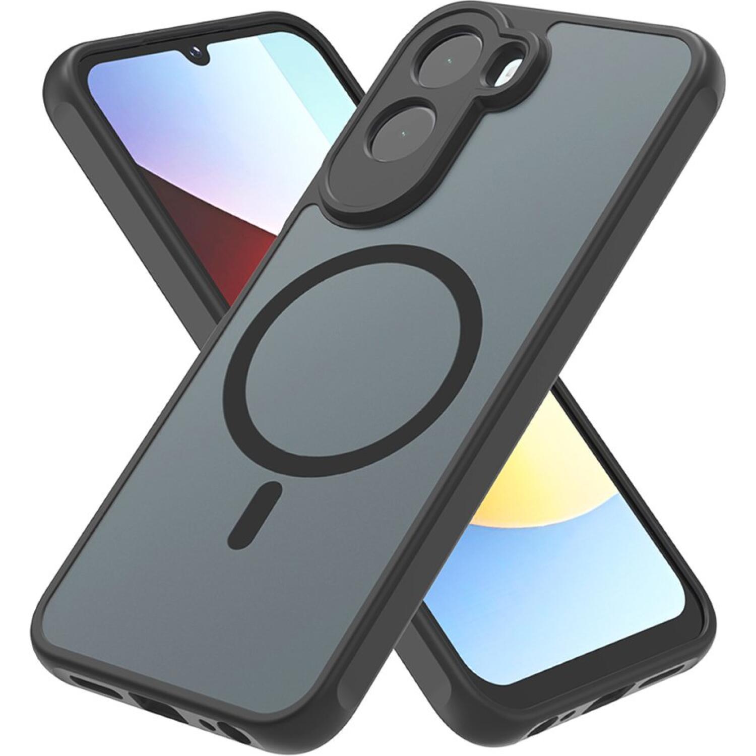 Θήκη Xiaomi Redmi A7 Pro 4G Techsuit HaloFrost II MagSafe Σκληρή Ημιδιάφανη με MagSafe Black