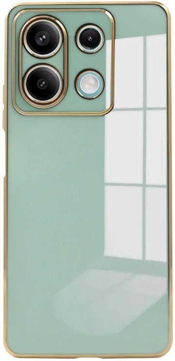 Θήκη Xiaomi Redmi Note 13 5G - Bodycell Gold Plated Σιλικόνης - Mint Green