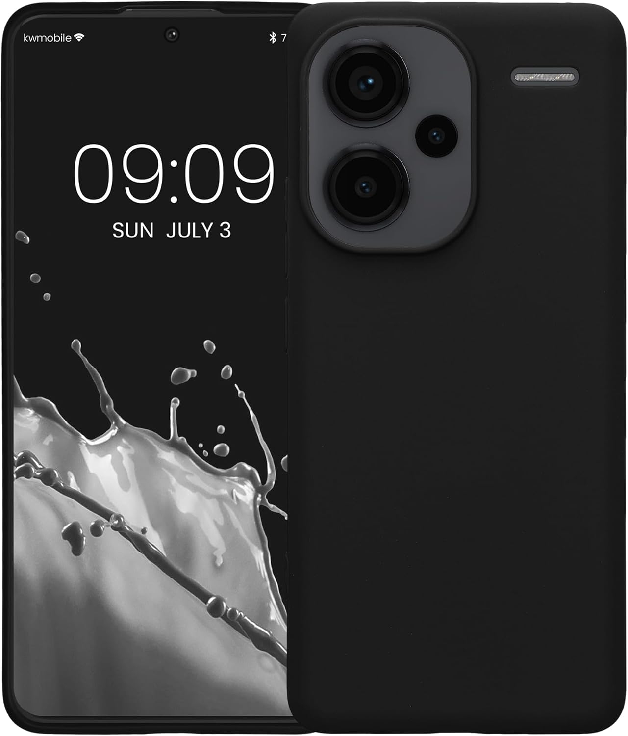 Θήκη Xiaomi Redmi Note 13 Pro Plus - KWmobile TPU Case Σιλικόνης - Black Matte