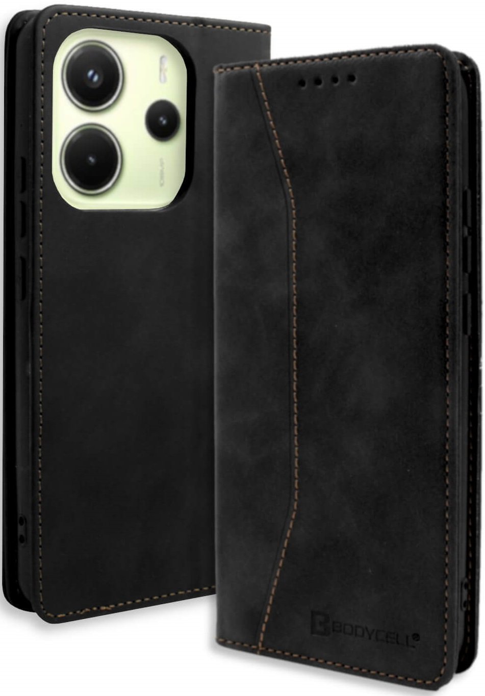 Θήκη Xiaomi Redmi Note 14 4G Bodycell Book Case Πορτοφόλι - Black (5206015080616)