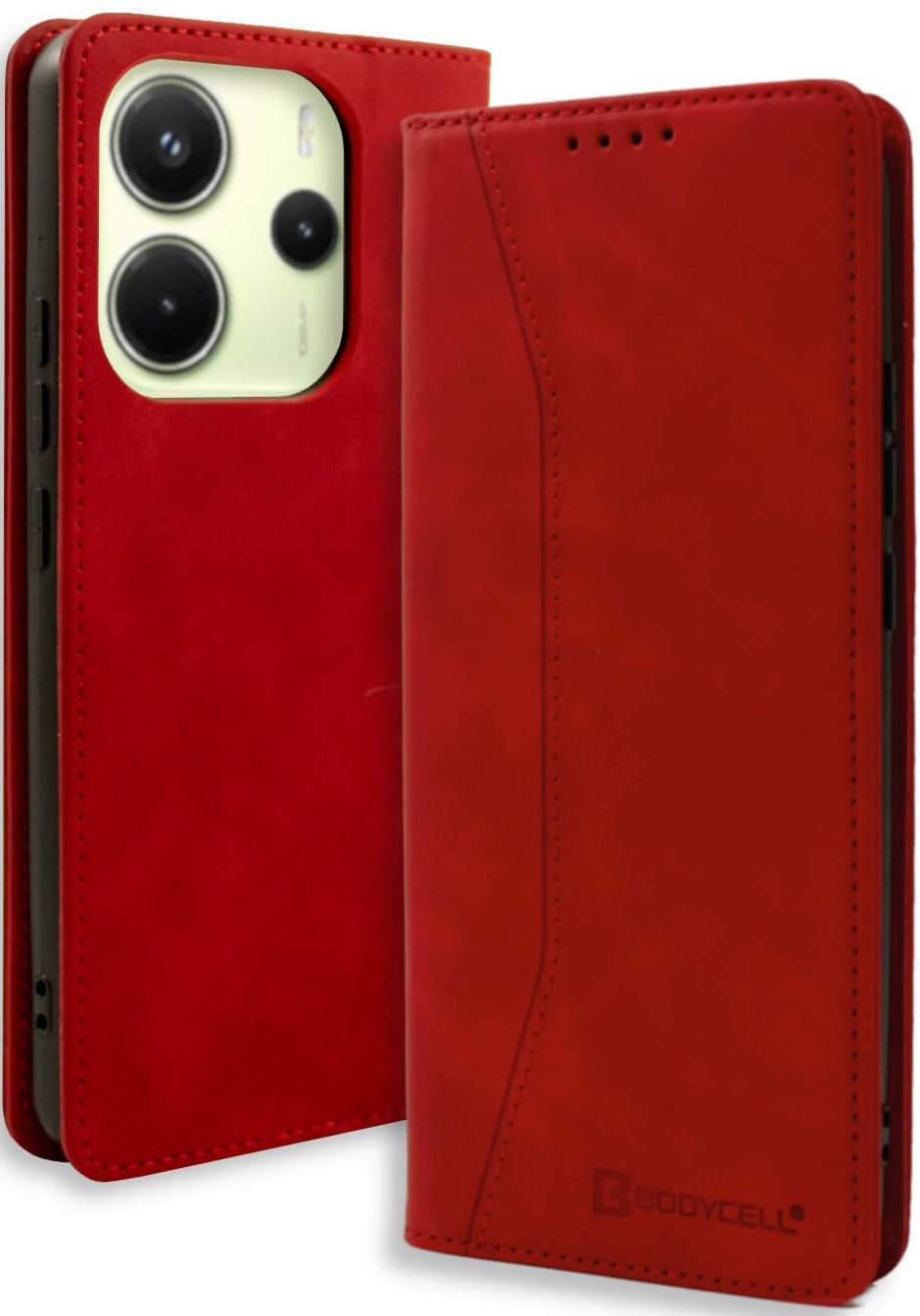 Θήκη Xiaomi Redmi Note 14 4G Bodycell Book Case Πορτοφόλι Red