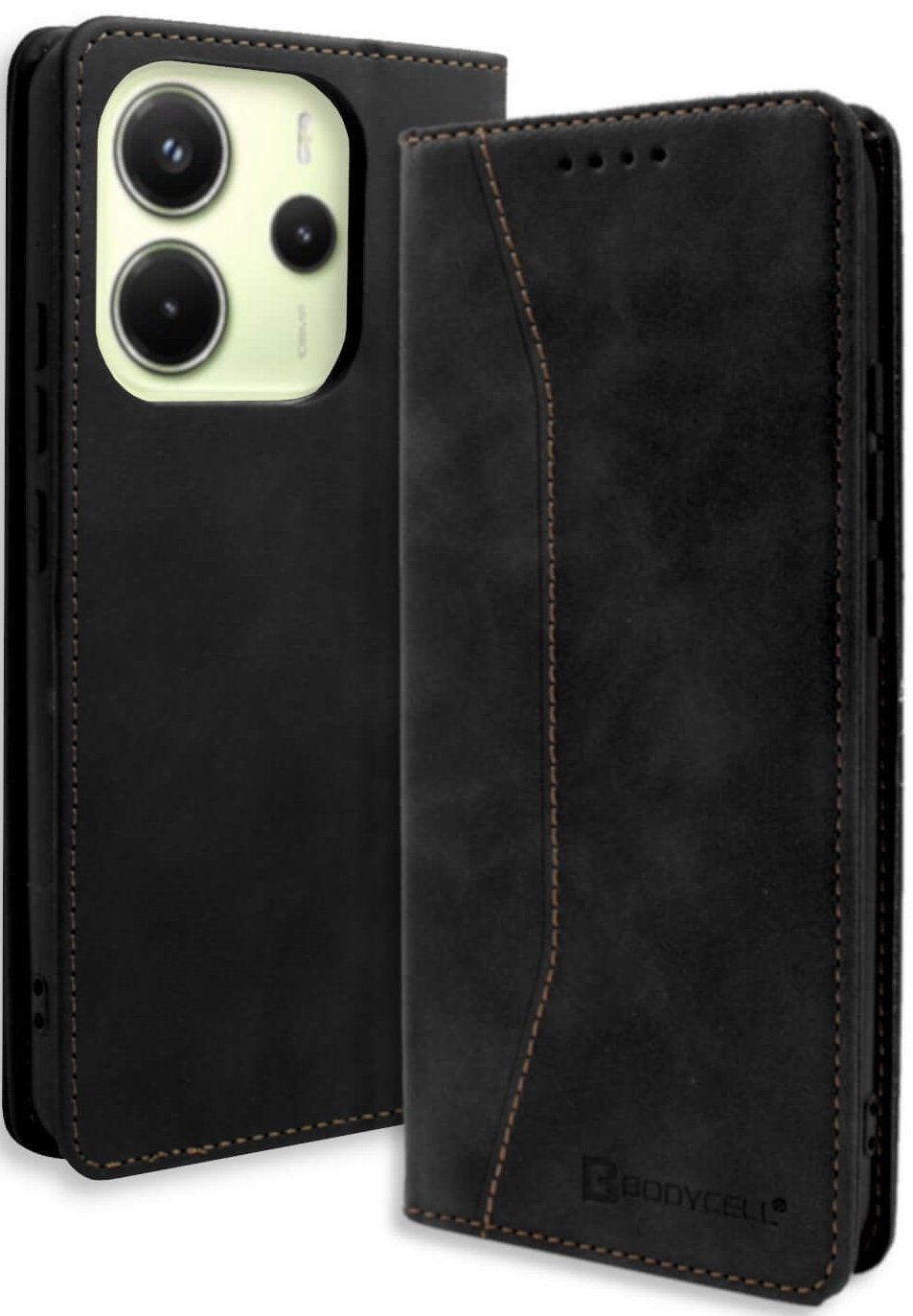 Θήκη Xiaomi Redmi Note 14 5G Bodycell Book Case Πορτοφόλι - Black (5206015080647)