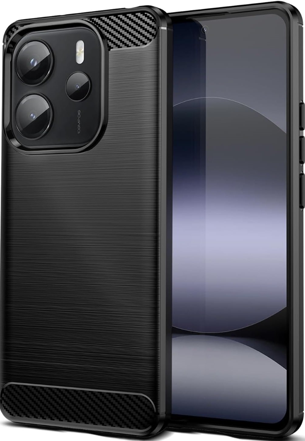 Θήκη Xiaomi Redmi Note 14 5G Spacecase Carbon Σιλικόνης Black