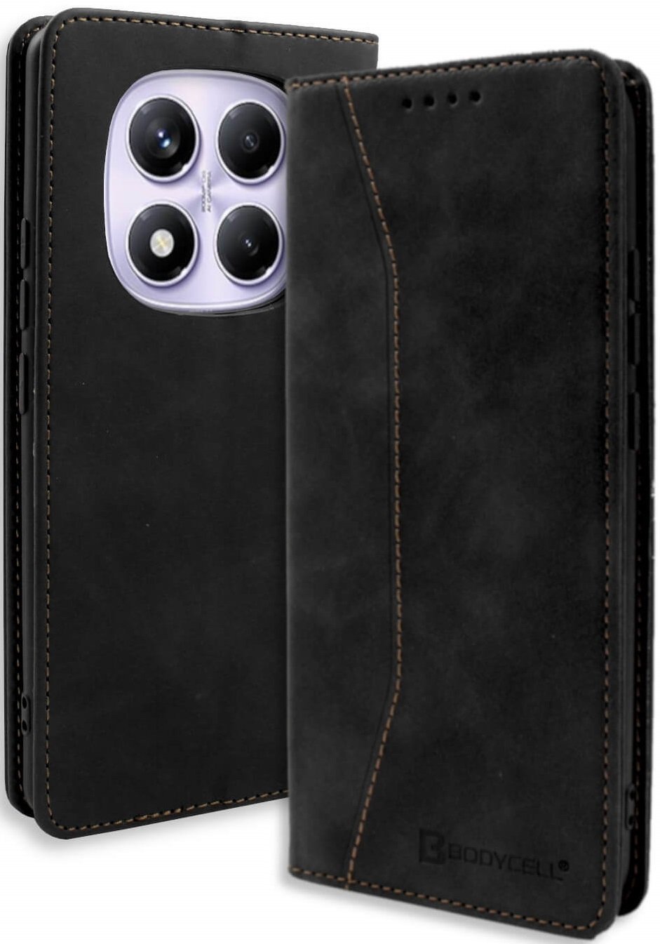 Θήκη Xiaomi Redmi Note 14 Pro 5G / Poco X7 Bodycell Book Case Πορτοφόλι Black