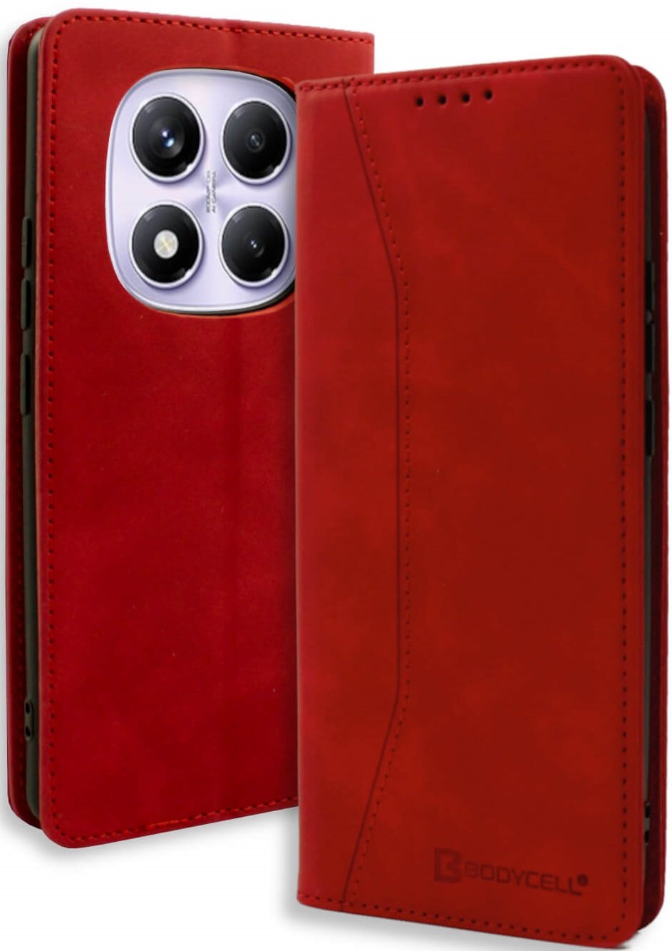 Θήκη Xiaomi Redmi Note 14 Pro 5G / Poco X7 Bodycell Book Case Πορτοφόλι Red