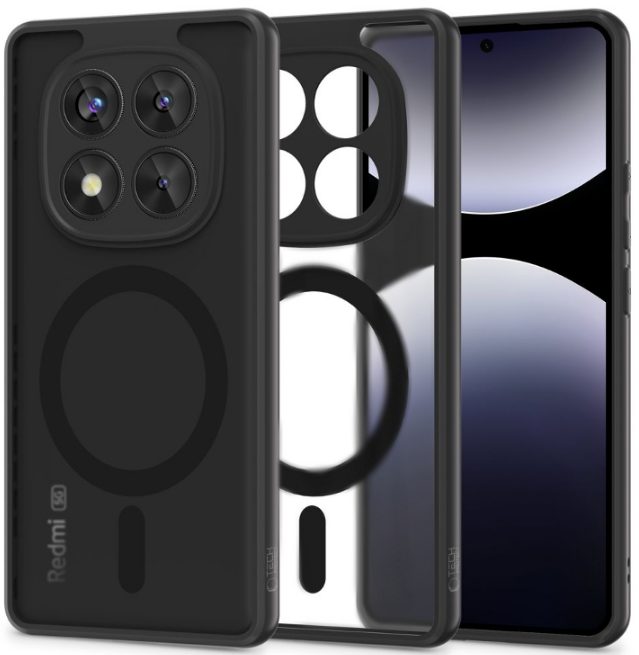 Θήκη Xiaomi Redmi Note 14 Pro 5G / Poco X7 Tech-Protect MagMat Σκληρή Ημιδιάφανη με MagSafe Matte Black