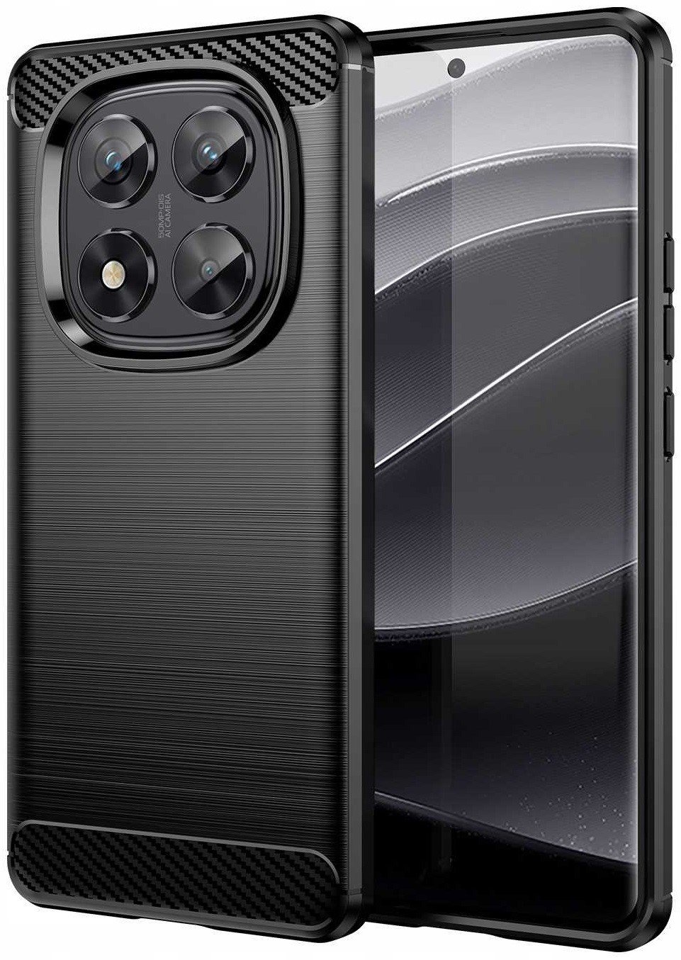 Θήκη Xiaomi Redmi Note 14 Pro 5G Spacecase Carbon Σιλικόνης Black