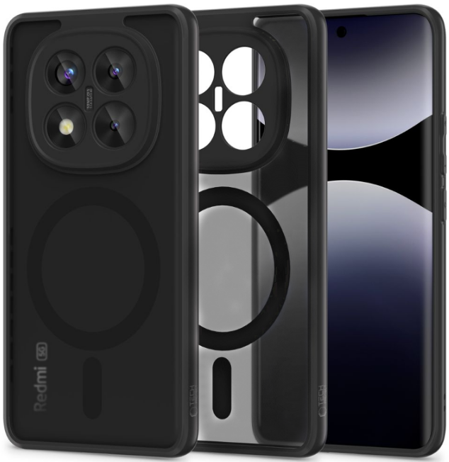 Θήκη Xiaomi Redmi Note 14 Pro Plus 5G Tech-Protect MagMat Σκληρή Ημιδιάφανη με MagSafe Matte Black