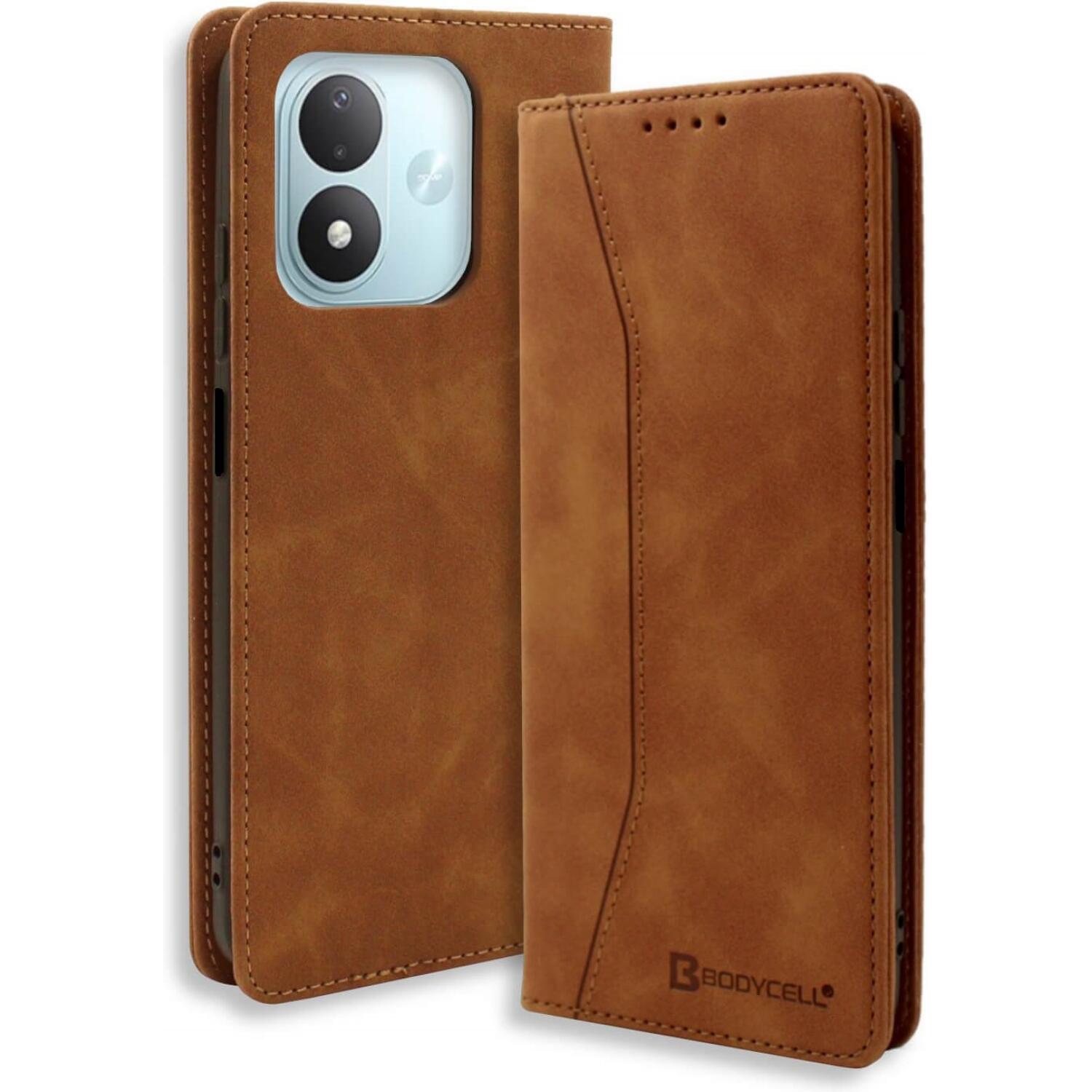 Θήκη Xiaomi Redmi Note 17 Bodycell Book Case Πορτοφόλι Brown