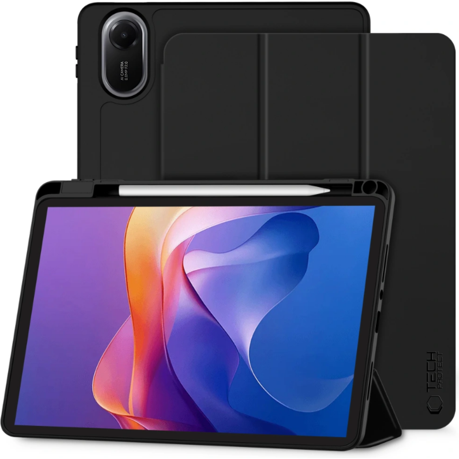 Θήκη Xiaomi Redmi Pad 2 11" Tech-Protect SC Pen Smartcase Flip με Υποδοχή για Γραφίδα Black