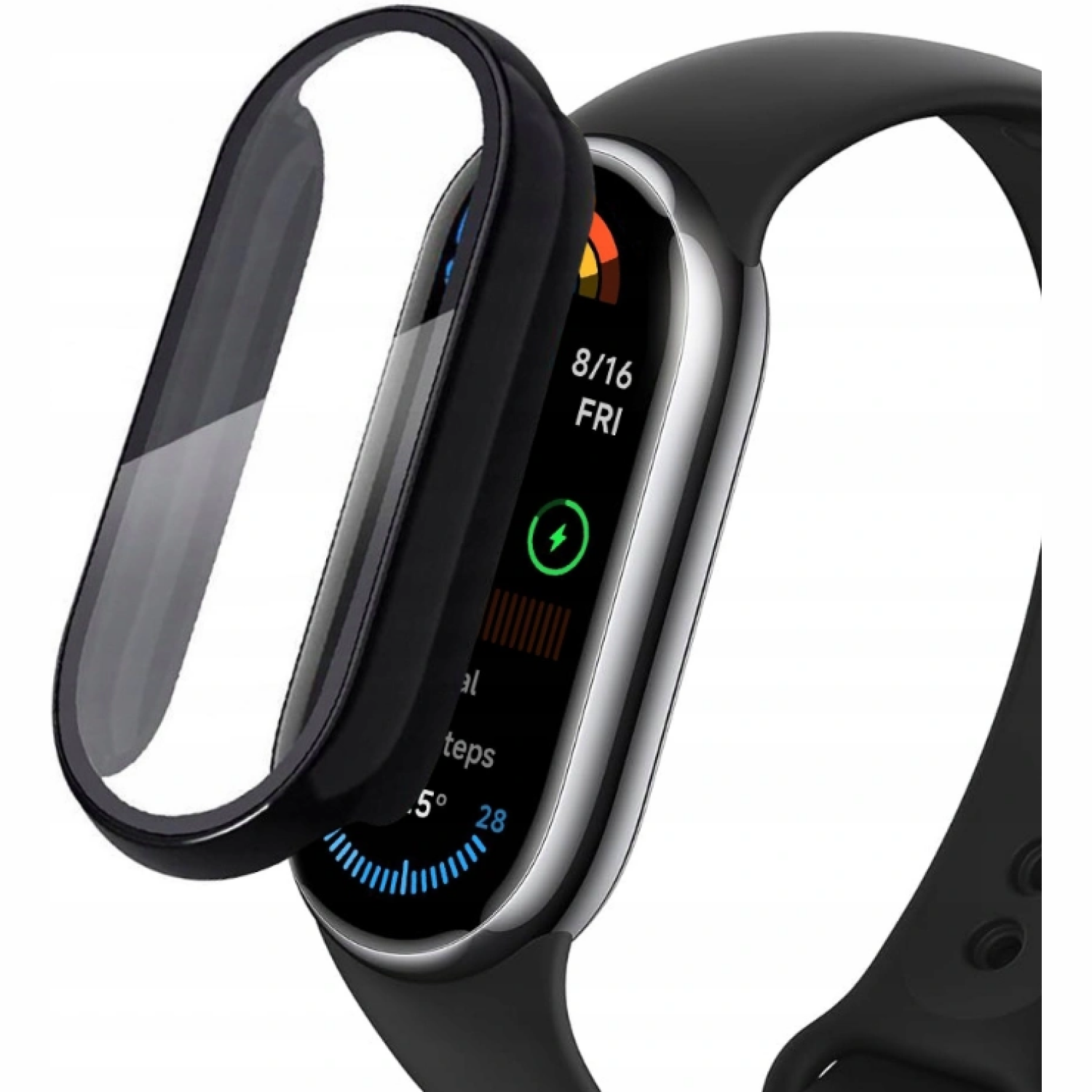 Θήκη Xiaomi Smart Band 10 / 10 NFC Tech-Protect Defense με Tempered Glass Black