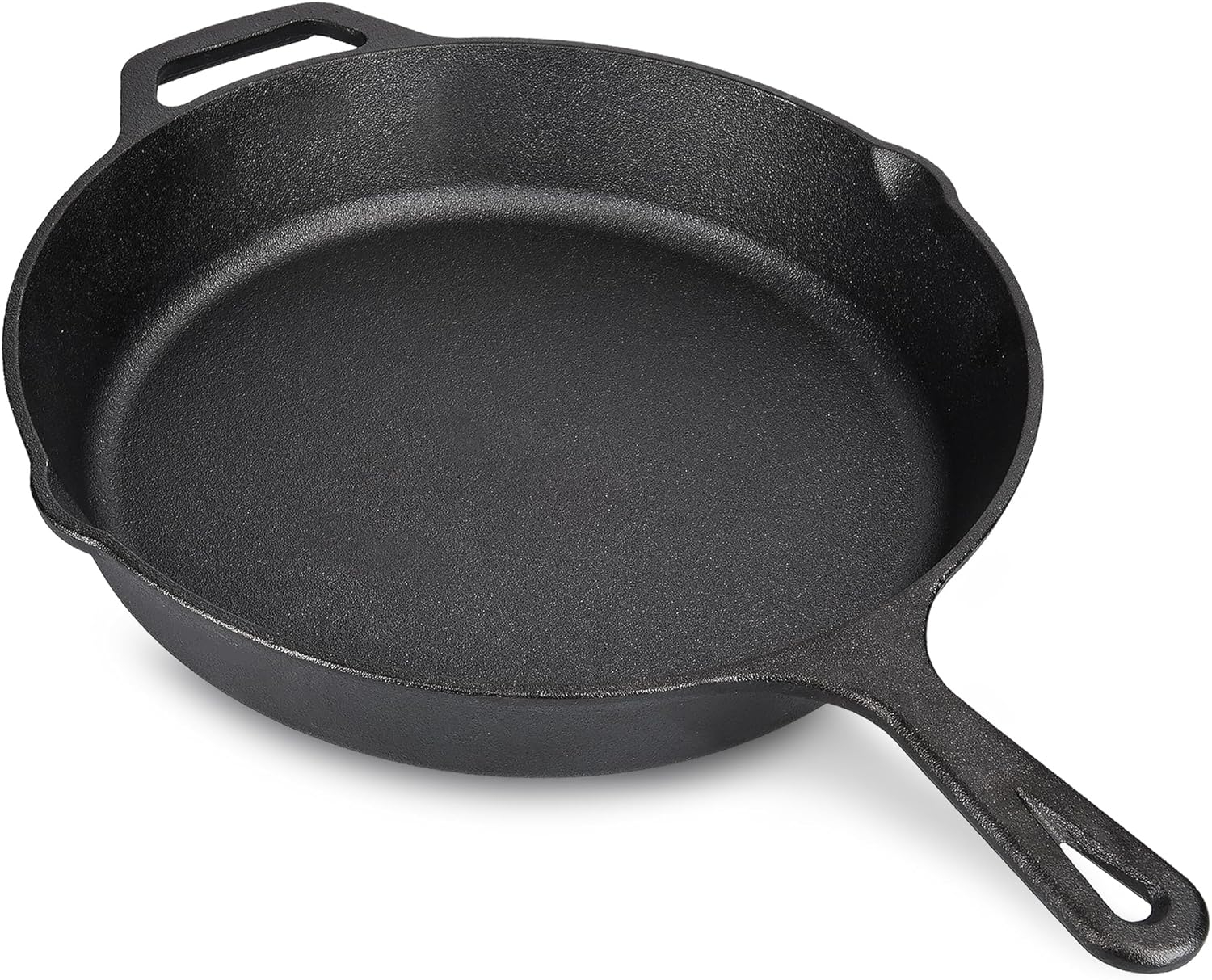 Τηγάνι Navaris Cast Iron Skillet Pan από Μαντέμι / Χυτοσίδηρο για Εστίες / Φούρνο / BBQ 25cm Black