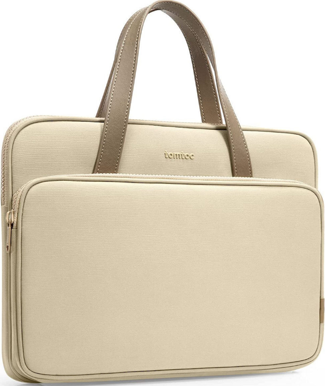 Tomtoc Premium Lady Handle Bag - Τσάντα Μεταφοράς Laptop έως 14" - Khaki