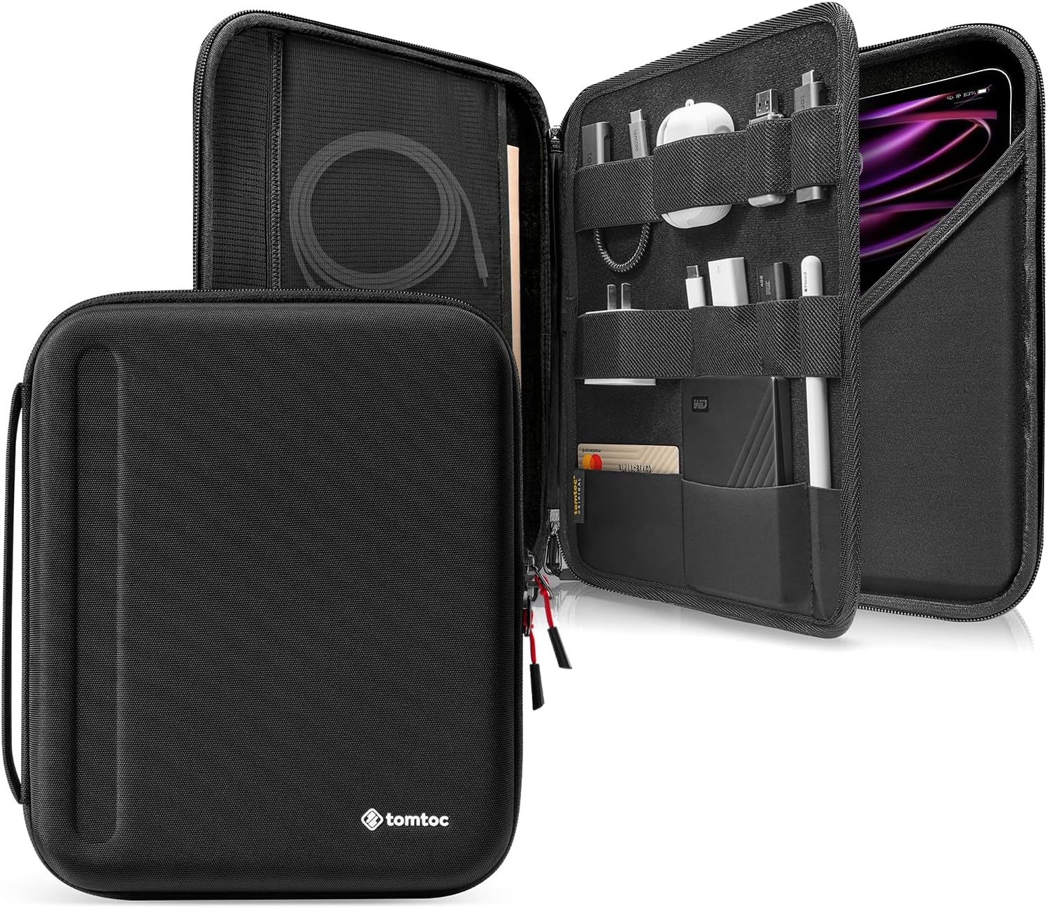 Tomtoc Smartcase Sleeve PadFolio Ανθεκτική Σκληρή Θήκη / Χαρτοφύλακας για iPad Pro 12.9" - Black