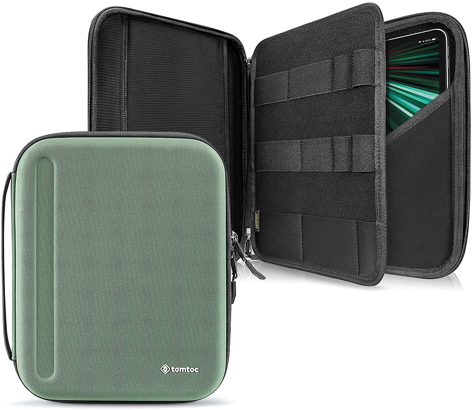 Tomtoc Smartcase Sleeve PadFolio Ανθεκτική Σκληρή Θήκη / Χαρτοφύλακας για iPad Pro 12.9" - Cactus