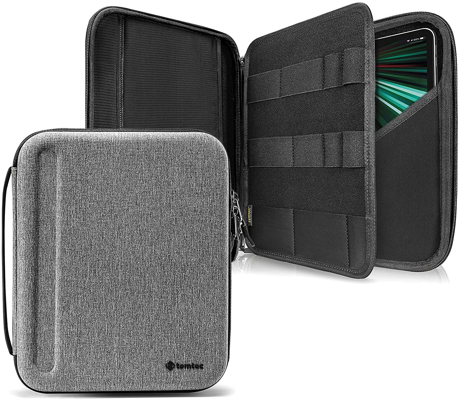 Tomtoc Smartcase Sleeve PadFolio Ανθεκτική Σκληρή Θήκη / Χαρτοφύλακας για iPad Pro 12.9" - Gray