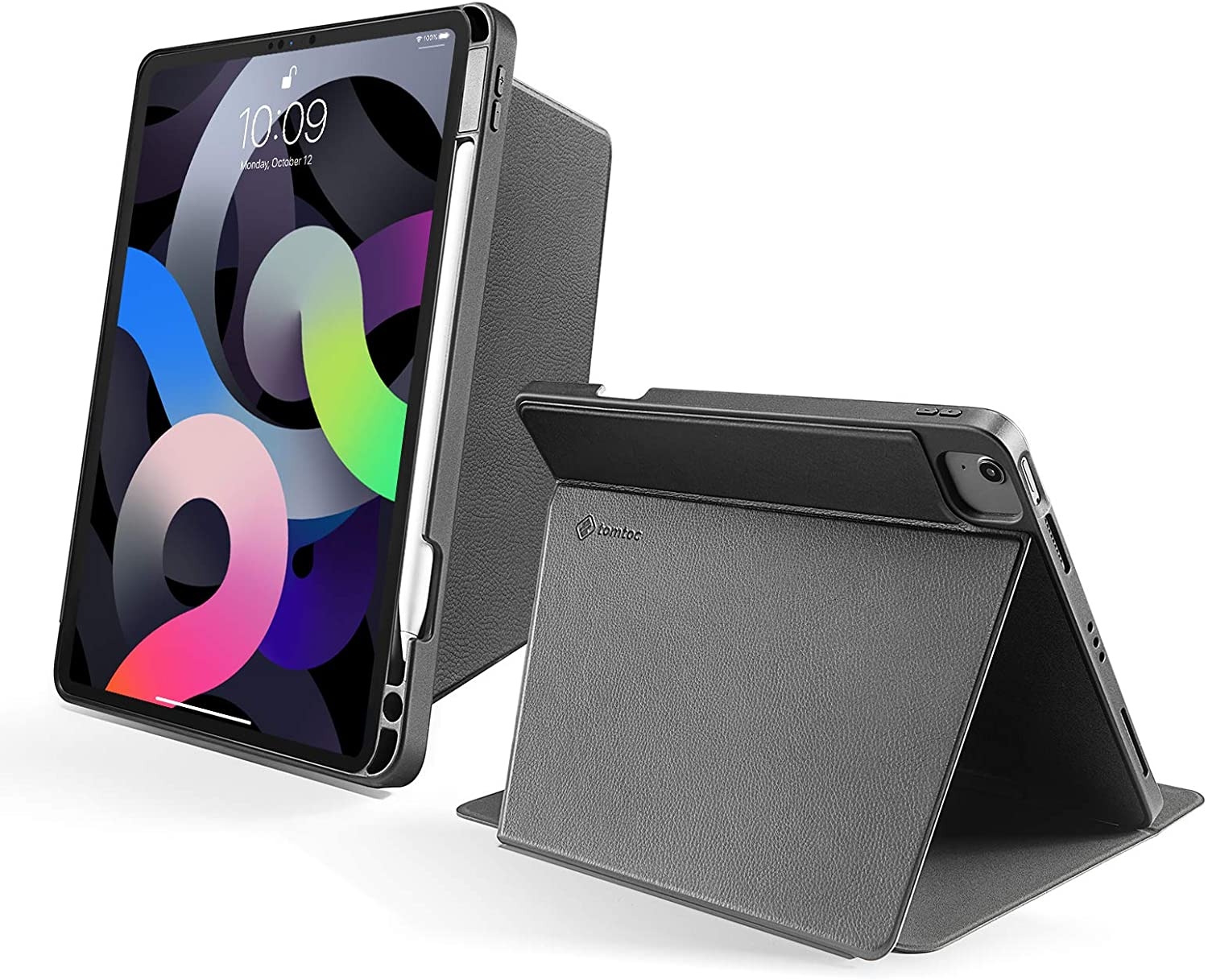 Tomtoc Θήκη Vertical Tri-Case Apple iPad Air 7 2025 11" / Air 6 2024 11" / Air 5 2022 10.9" / Air 4 2020 10.9" - Black