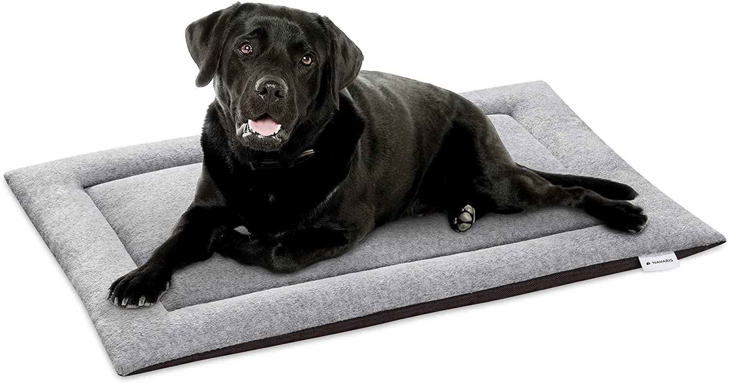 Navaris Travel Dog Bed - Μαξιλάρι / Κρεβάτι για Κατοικίδια - 63 x 40 cm - Grey