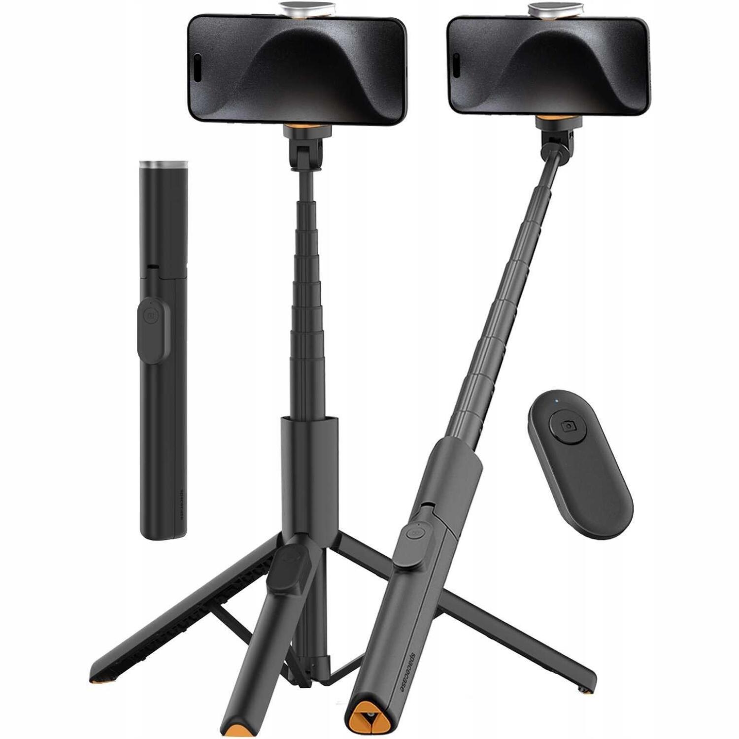 Τρίποδο Spacecase Selfie Stick Pro ST11-B Ασύρματο Bluetooth με Τηλεχειριστήριο Black