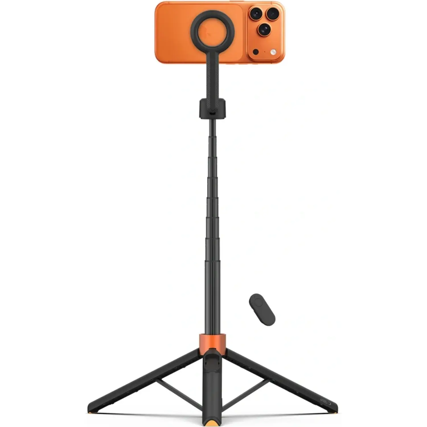 Τρίποδο Tech-Protect L10S Selfie Stick Ασύρματο Bluetooth με MagSafe & Τηλεχειριστήριο Black / Orange