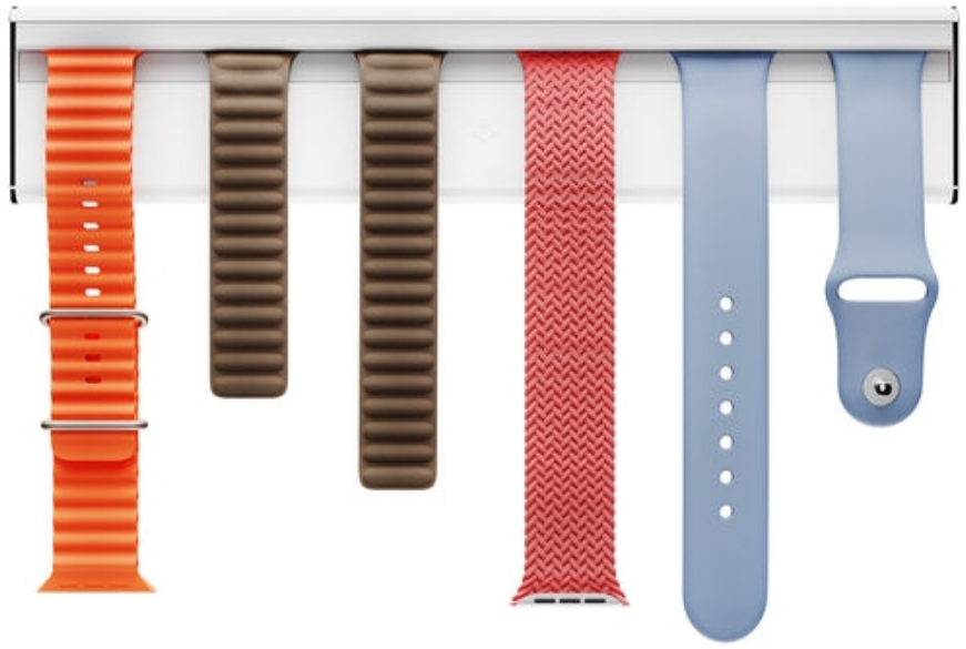 Twelve South TimePorter Apple Watch Band Wall Mount Store & Display - Αυτοκόλλητη Επιτοίχια Βάση για Λουράκια Apple Watch - 6 Θέσεων - White