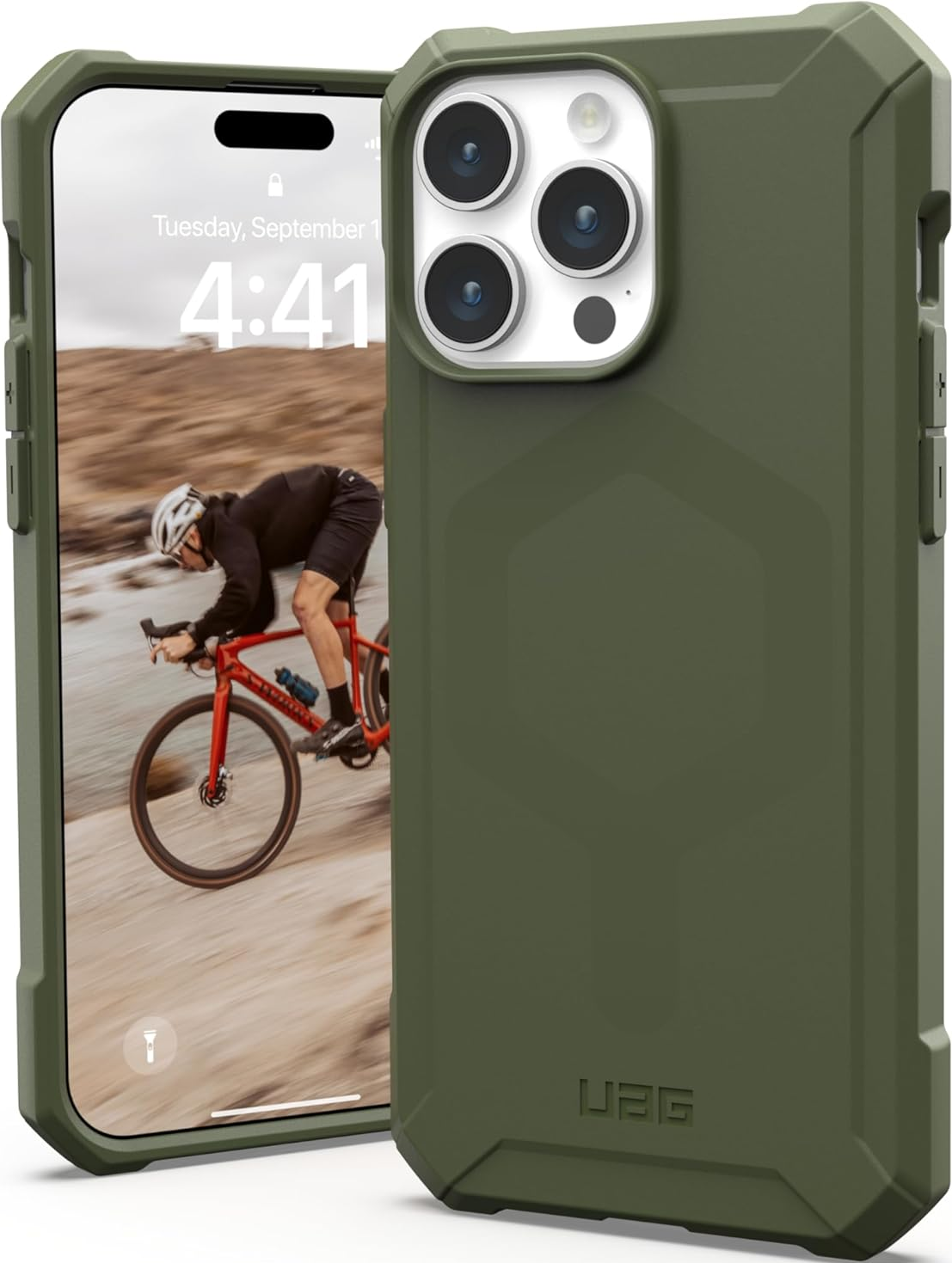 UAG Essential Armor Ανθεκτική MagSafe θήκη Σιλικόνης - Apple iPhone 15 Pro Max - Olive Drab
