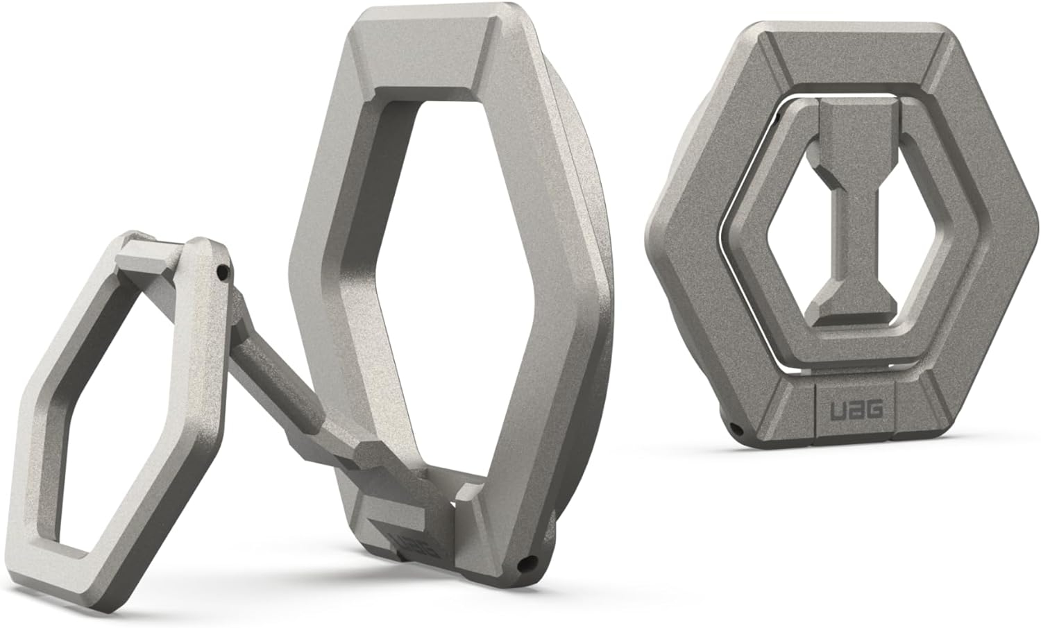 UAG Magnetic Ring Stand - Μεταλλική Μαγνητική Αναδιπλούμενη & Περιστρεφόμενη MagSafe Βάση / Finger Holder για iPhone 16 / 15 / 14 / 13 / 12 - Titanium