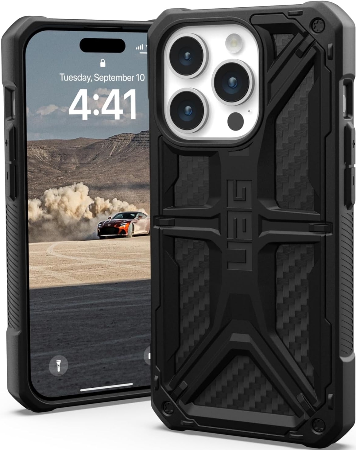 UAG Monarch - Ανθεκτική Θήκη Apple iPhone 15 Pro - Carbon Fiber