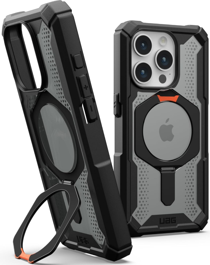 UAG Plasma XTE - Ανθεκτική Θήκη MagSafe με Kickstand - Apple iPhone 15 Pro - Black / Orange