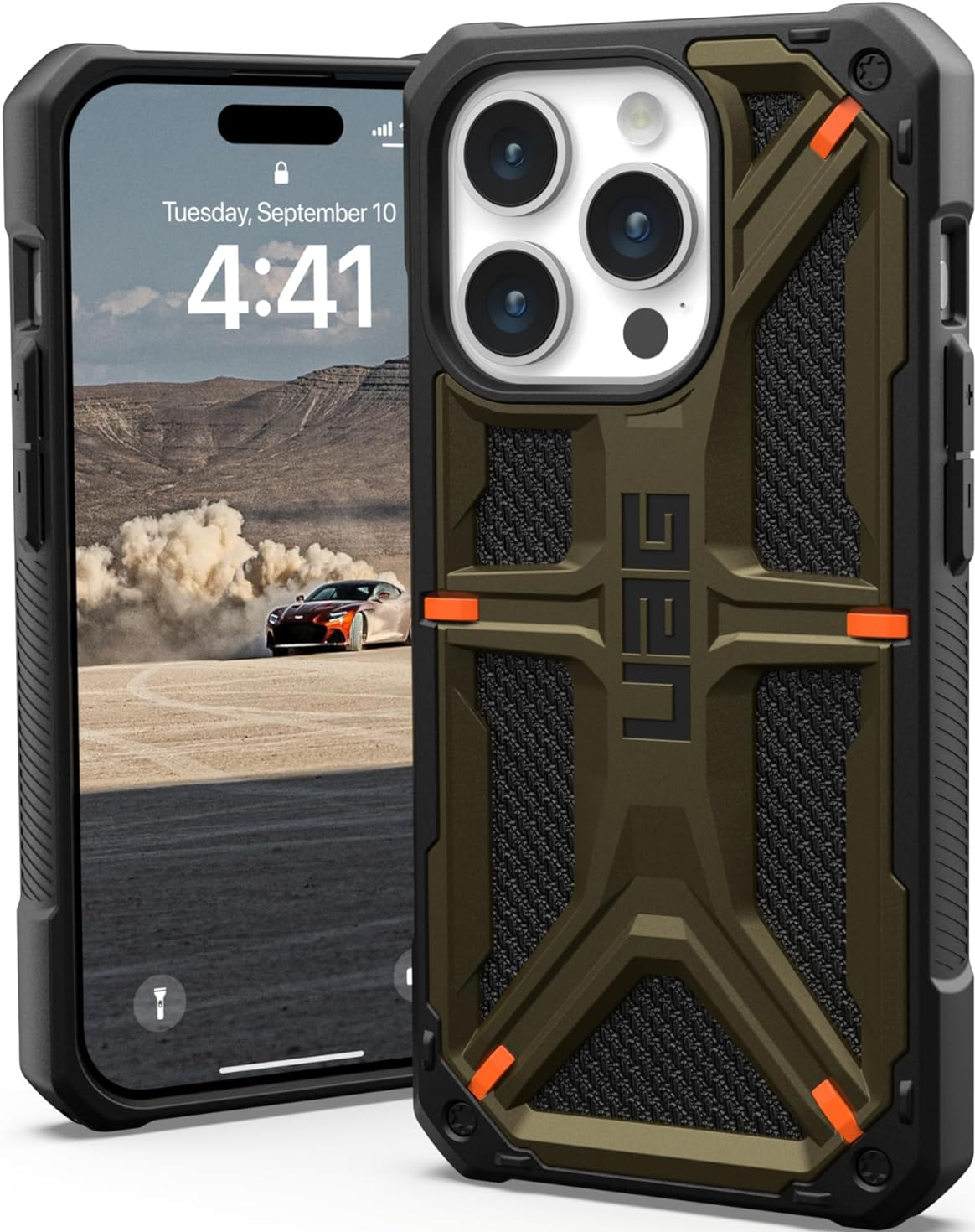 UAG Monarch - Ανθεκτική Θήκη Apple iPhone 15 Pro - Kevlar Elemental Green