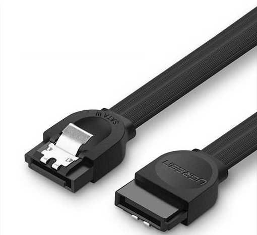 Ugreen Flat Καλώδιο Σκληρού Δίσκου - SATA (male) to SATA (male) - 50cm - Black