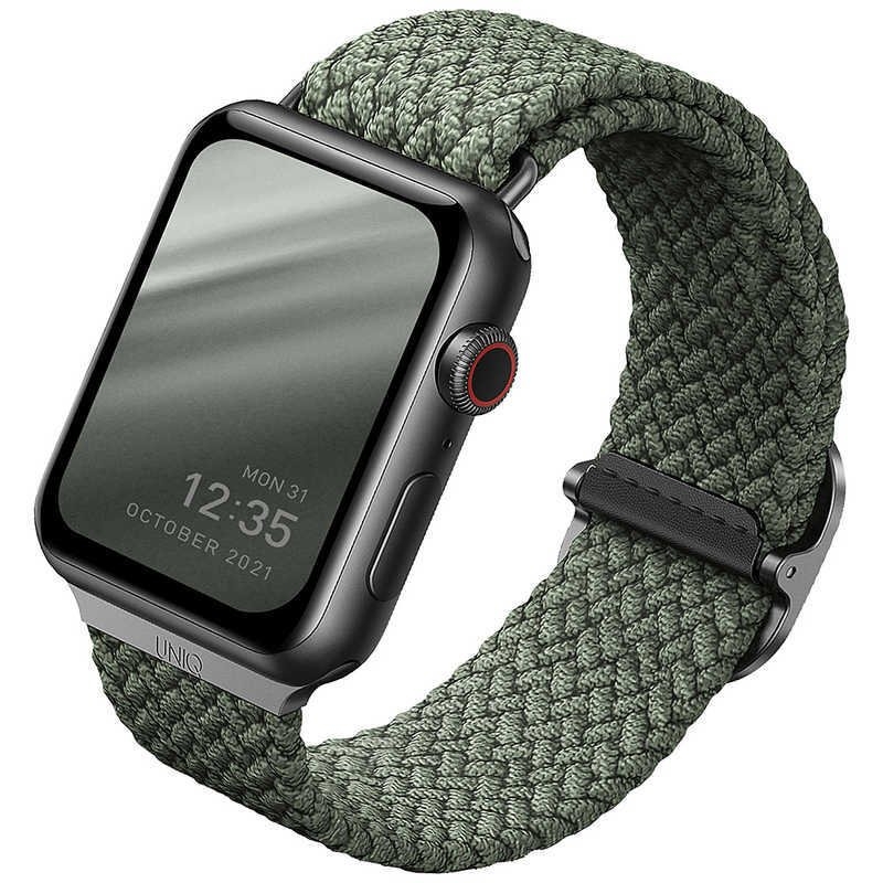 Uniq Aspen Braided Band - Premium Πλεκτό Λουράκι Apple Watch Ultra/SE/11/10/9/8/7/6/5/4 (49/46/45/44mm) - Green