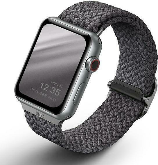 Uniq Aspen Braided Band - Premium Πλεκτό Λουράκι Apple Watch Ultra/SE/11/10/9/8/7/6/5/4 (49/46/45/44mm) - Grey