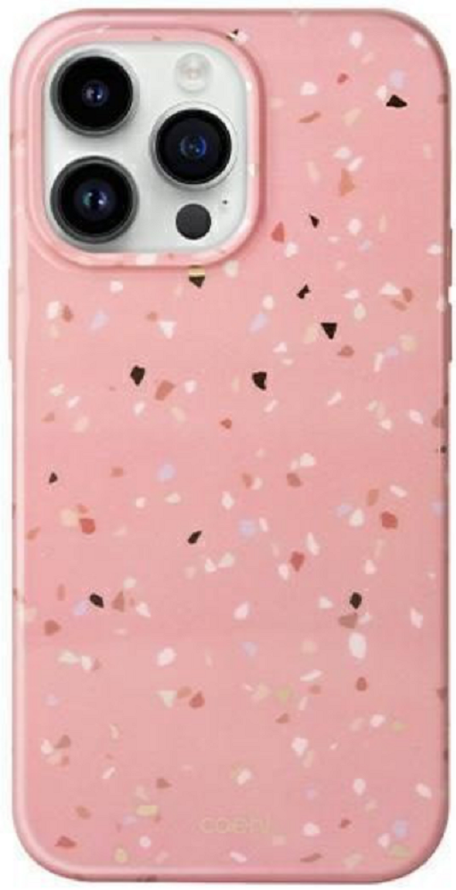 Uniq Coehl Terrazzo - Ανθεκτική Θήκη Superior Hybrid - Apple iPhone 14 Pro - Coral Pink