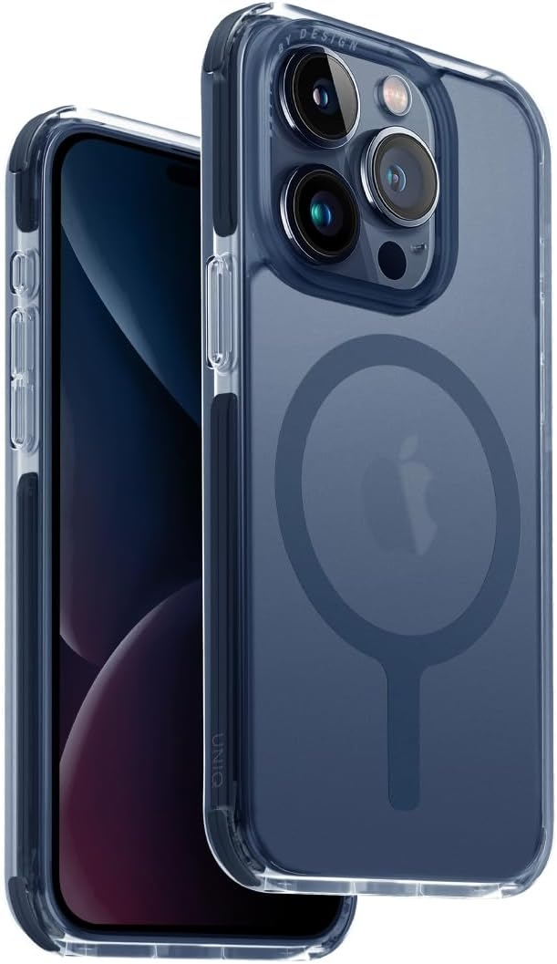 Uniq Combat MagClick - Ανθεκτική Ημιδιάφανη MagSafe Θήκη - Apple iPhone 15 Pro - Smoke Blue