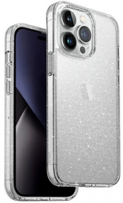 Uniq LifePro Xtreme 3D Glitter Crystals - Ανθεκτική Διάφανη Σκληρή Θήκη - Apple iPhone 14 Pro Max - Lucent